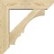 Ekena Millwork Balboa Slat Rough Sawn Bracket w/ Offset Brace, Douglas Fir, 6"W x 24"D x 24"H BKT0604X24X24BOA06RDF - alternate 2